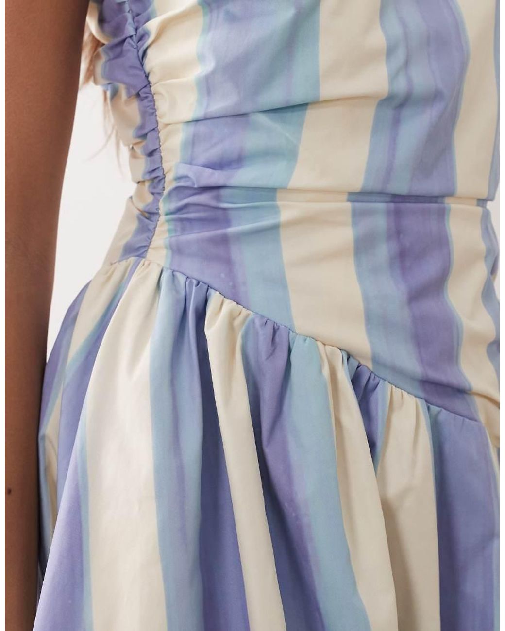 ARRANGE Blue Wrap Drop Waist Maxi Dress