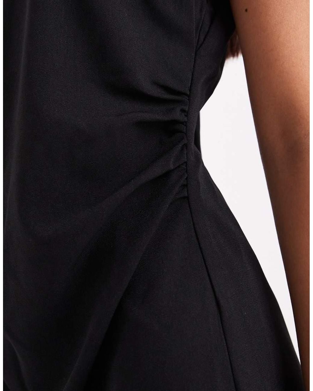 Vero Moda Black Sleeveless Ruched Detail Mini Dress