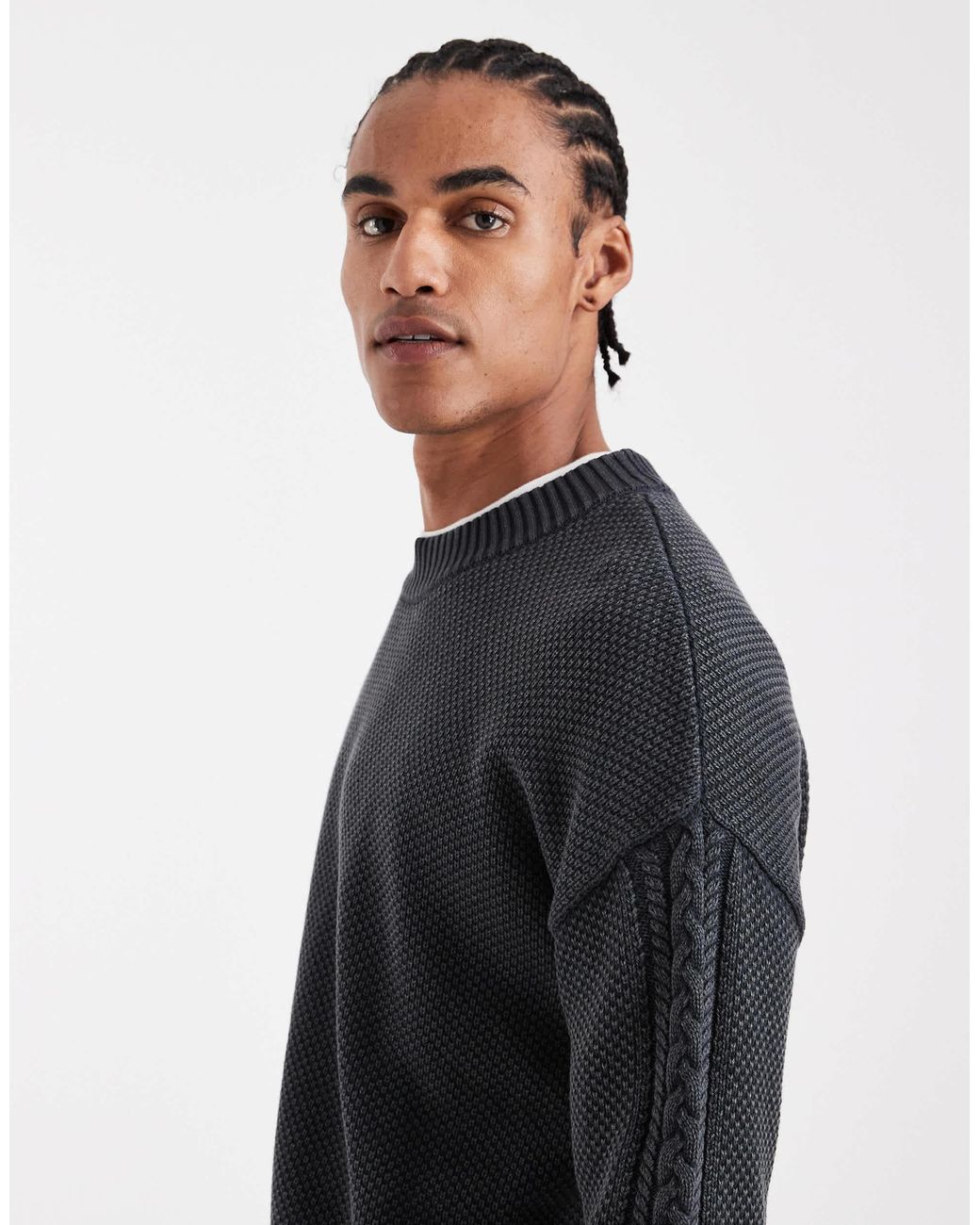 Pull ras Collusion en coloris Blue