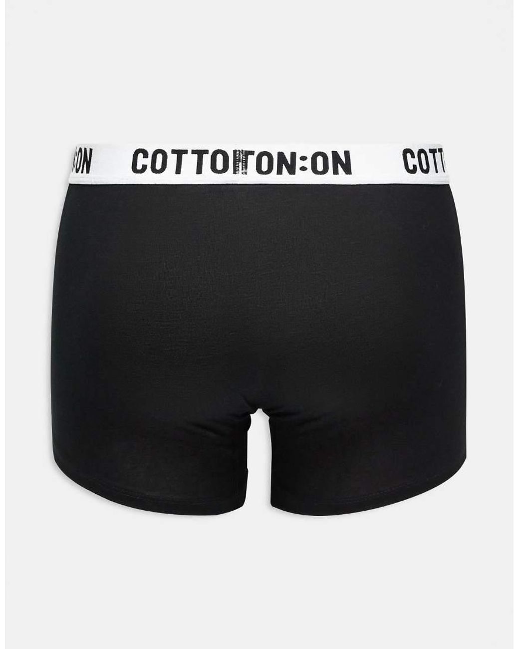 Cotton On Black 3 Pack Boxers for men
