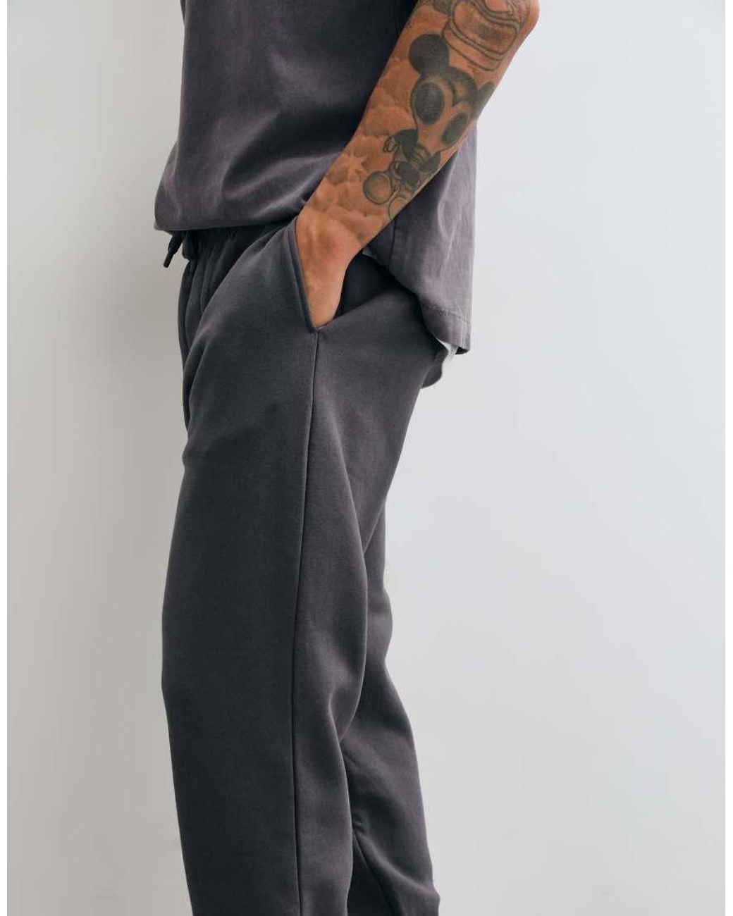 ASOS Blue Essentials Tapered jogger for men