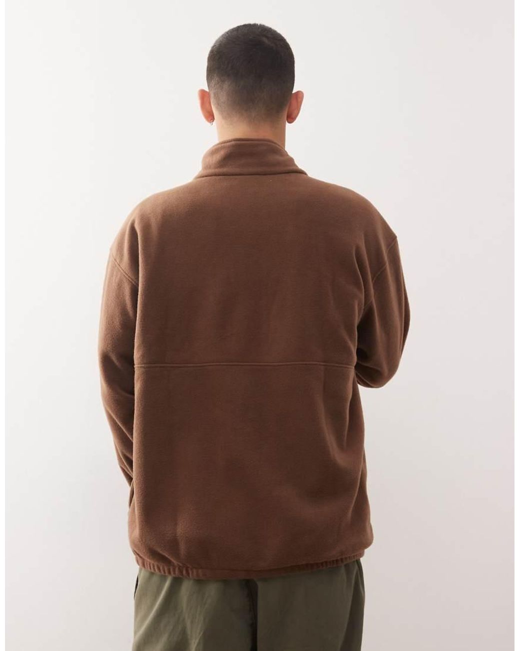 Columbia Brown Bent Bough 1/2 Zip Fleece for men