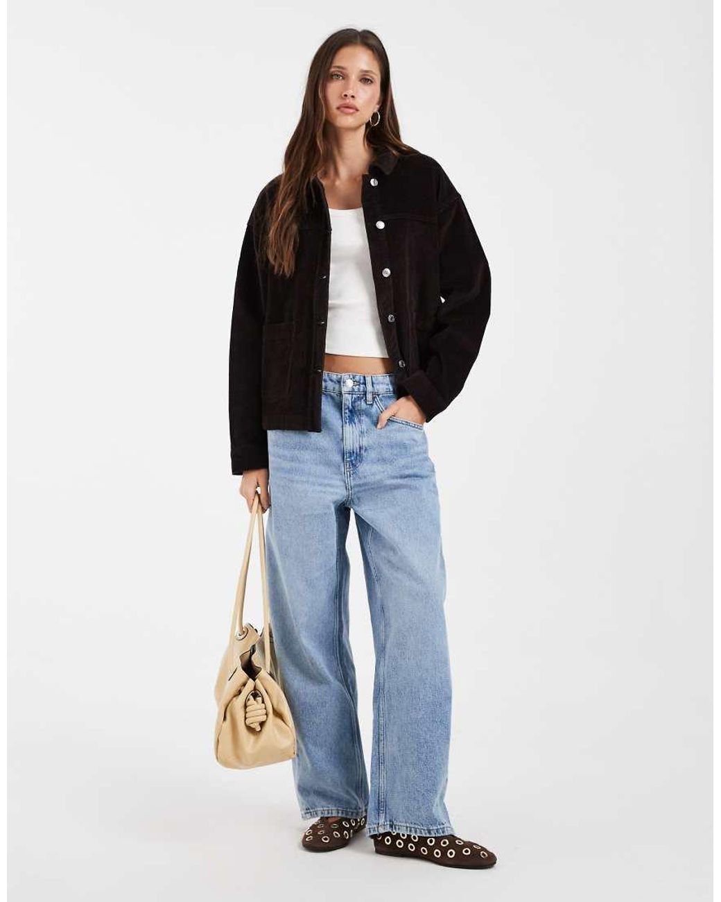 Vero Moda Black Cord Overshirt