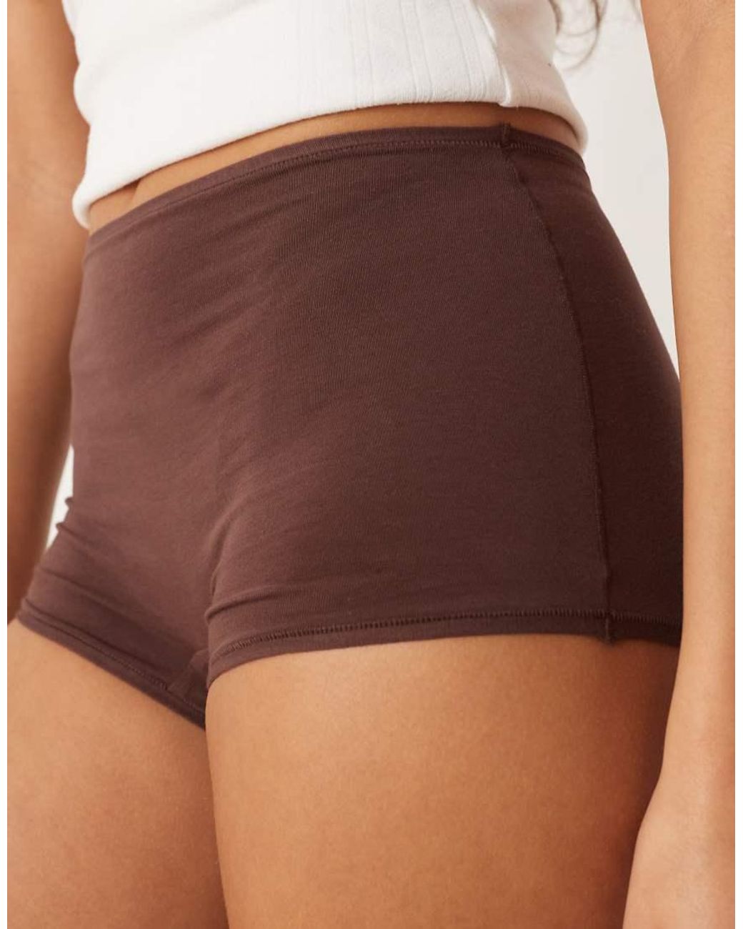 agon® White Micro Shorts