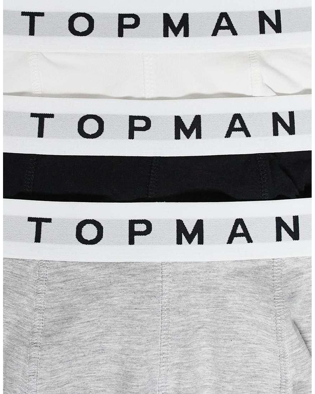 Topman White 3 Pack Trunk for men