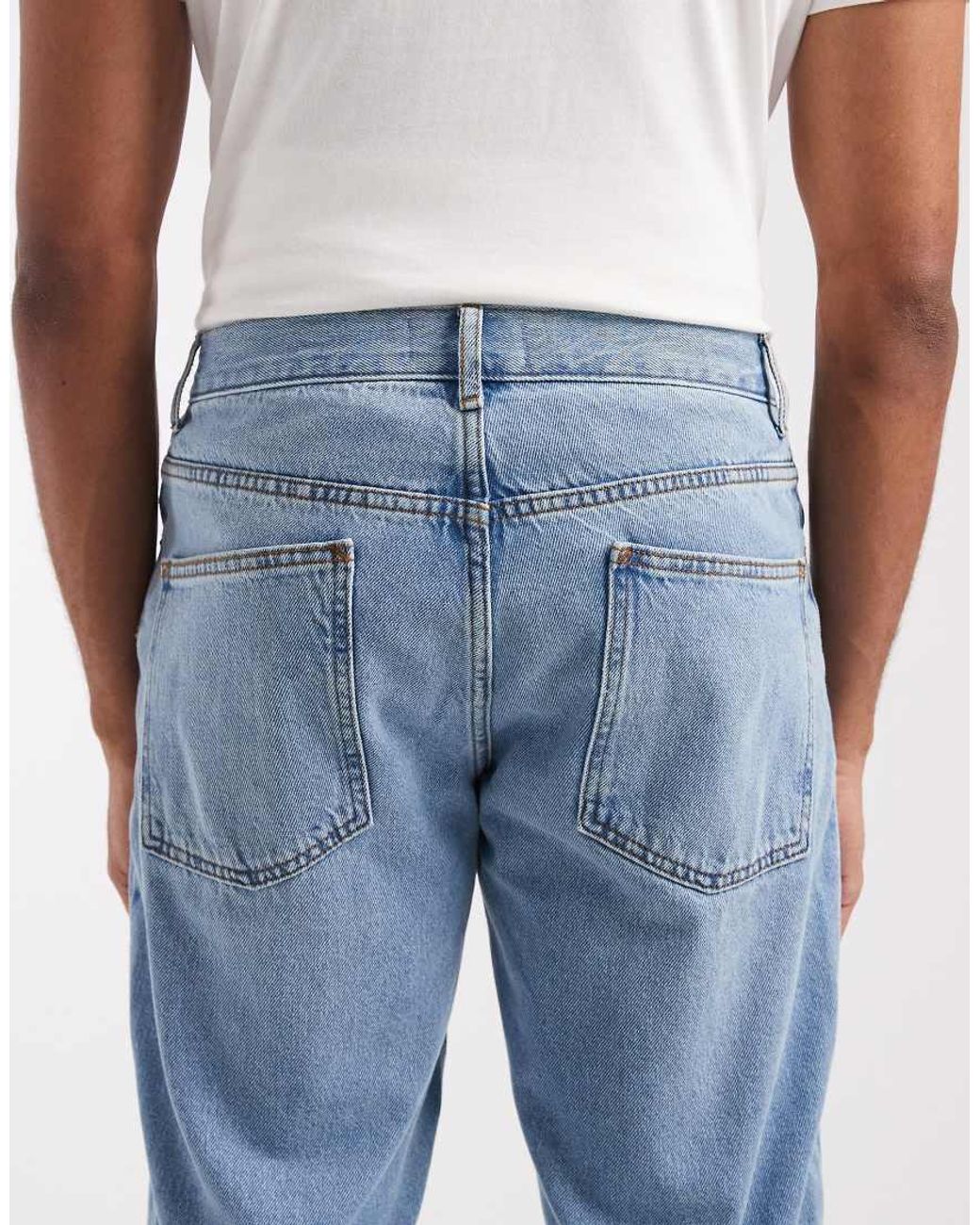 ASOS Blue Tapered Jeans for men