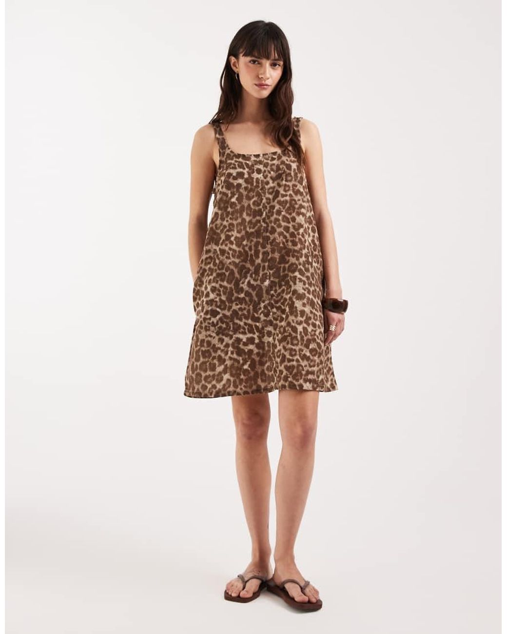 JJXX Natural Leopard Mini Dress
