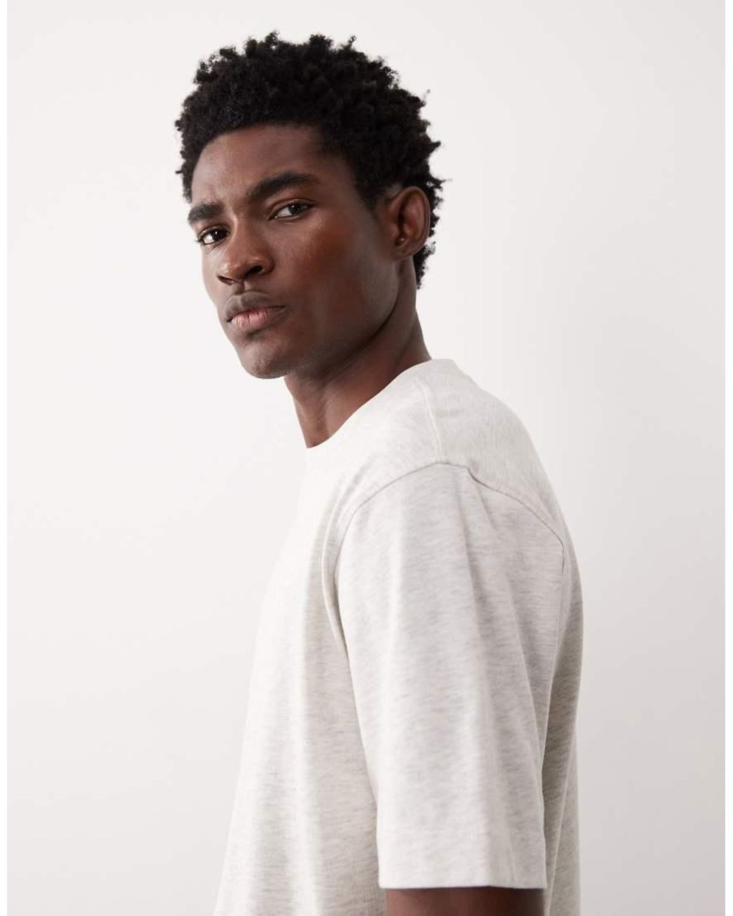 ASOS COLLECTIVE White Regular Heavyweight T-shirt for men