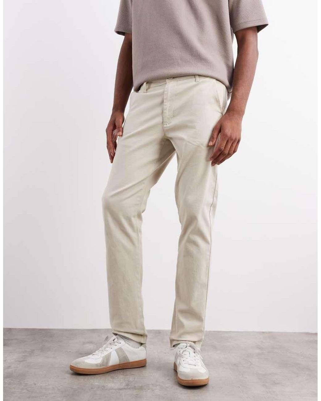 ASOS Natural Slim Chinos for men