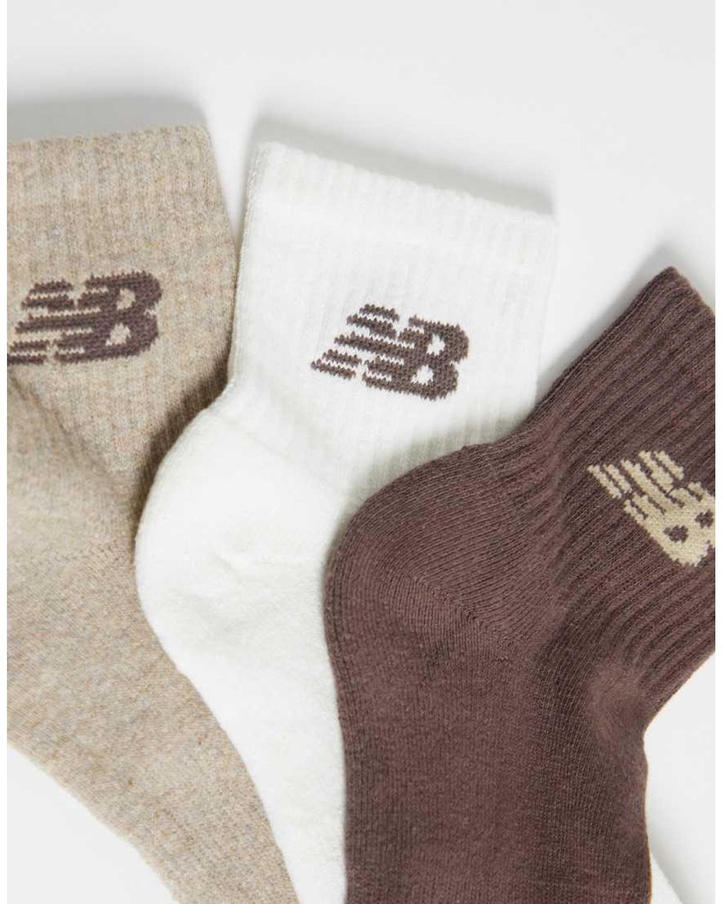New Balance White Everyday Seasonal 3 Pack Ankle Socks