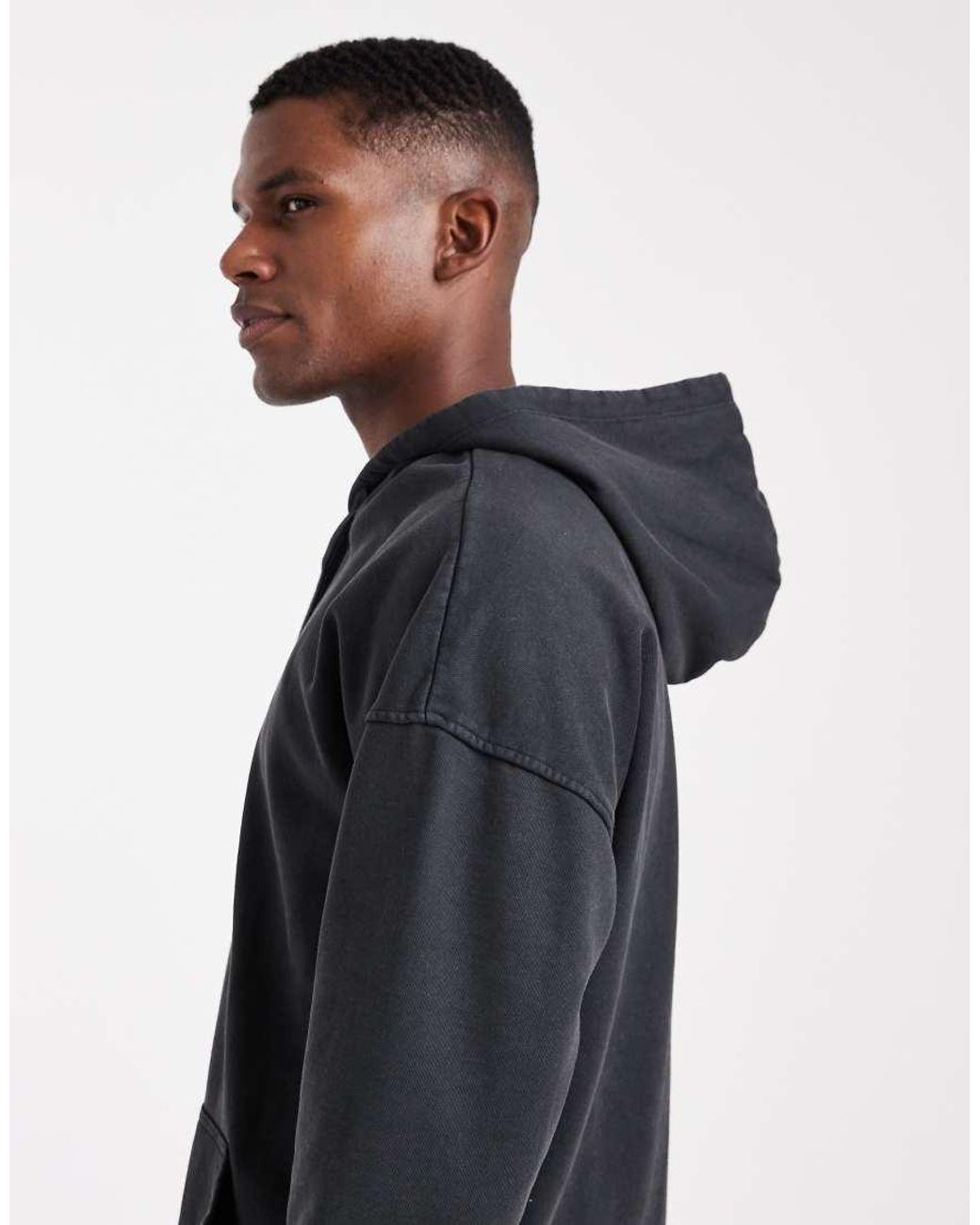 Only & Sons Blue Hoodie With Creative Works Print for men