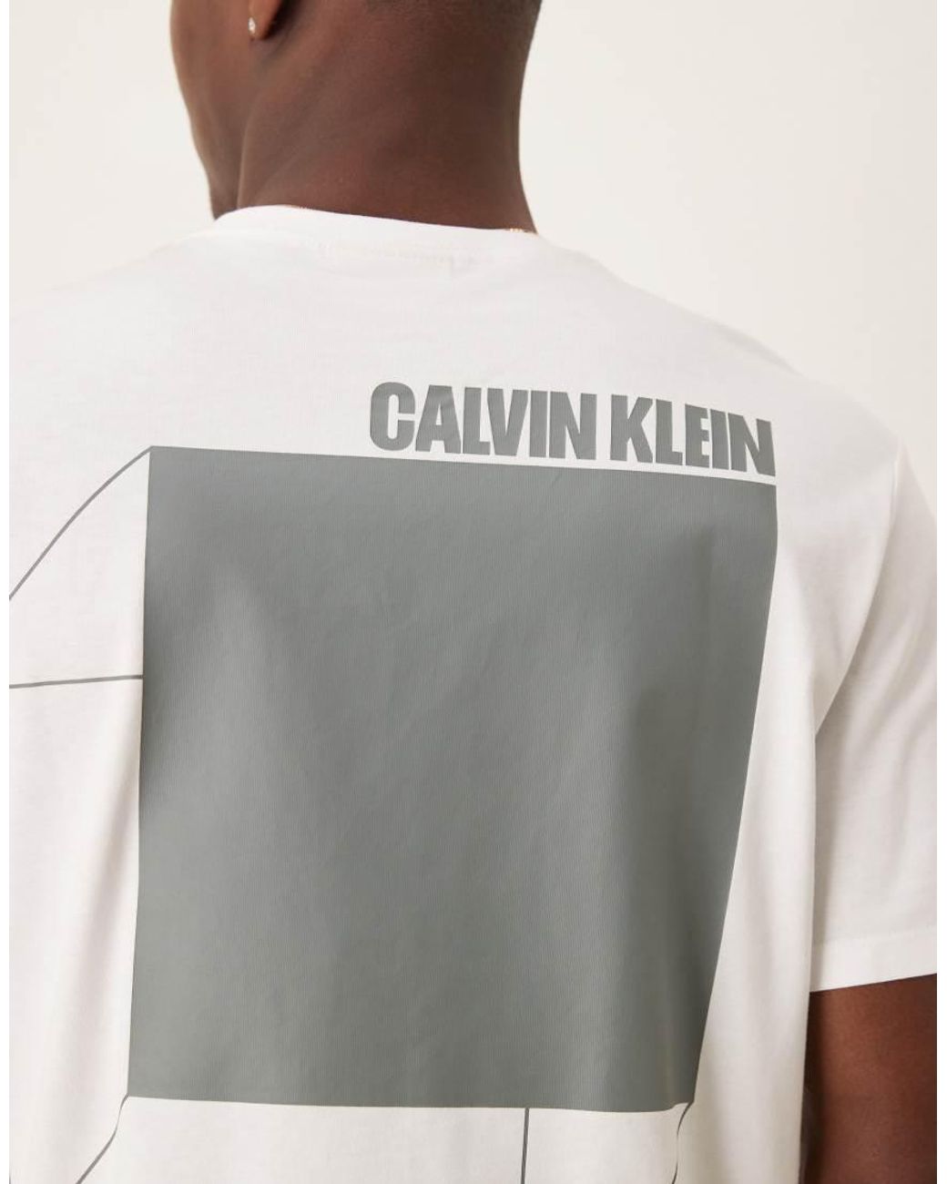Calvin Klein Natural 3d Box Back Print T-shirt for men