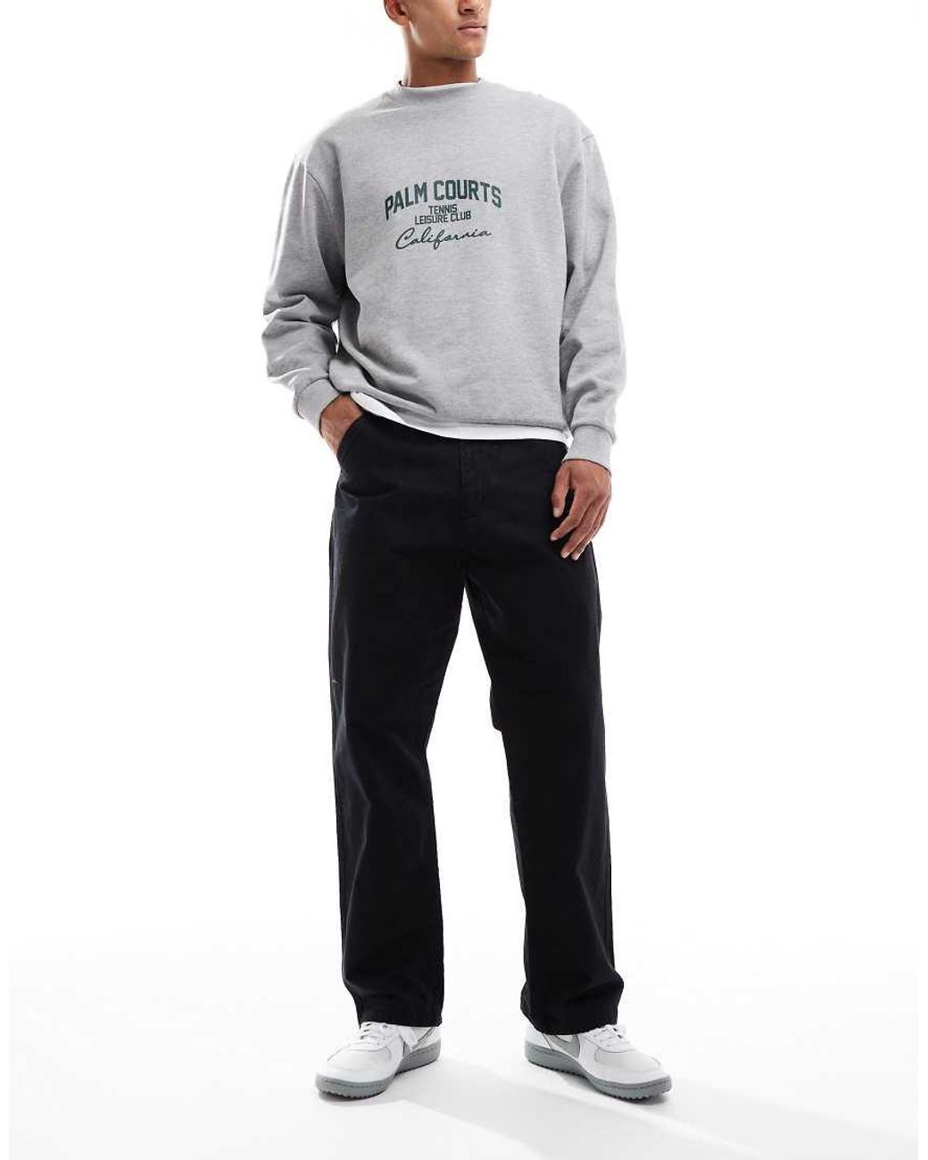 Jack & Jones Gray Loose Fit Worker Trouser for men