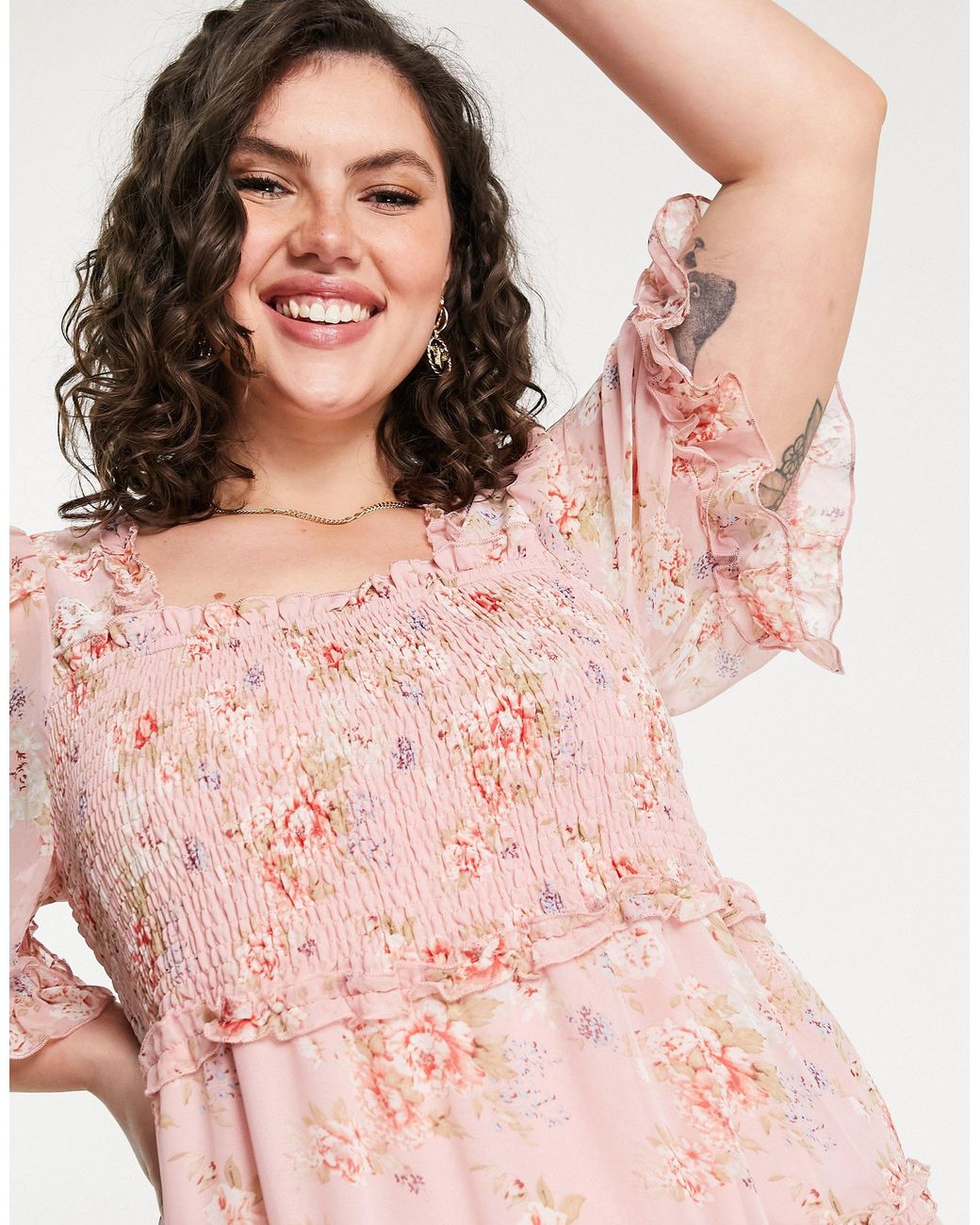 Simply Be Chiffon Tiered Maxi Dress 