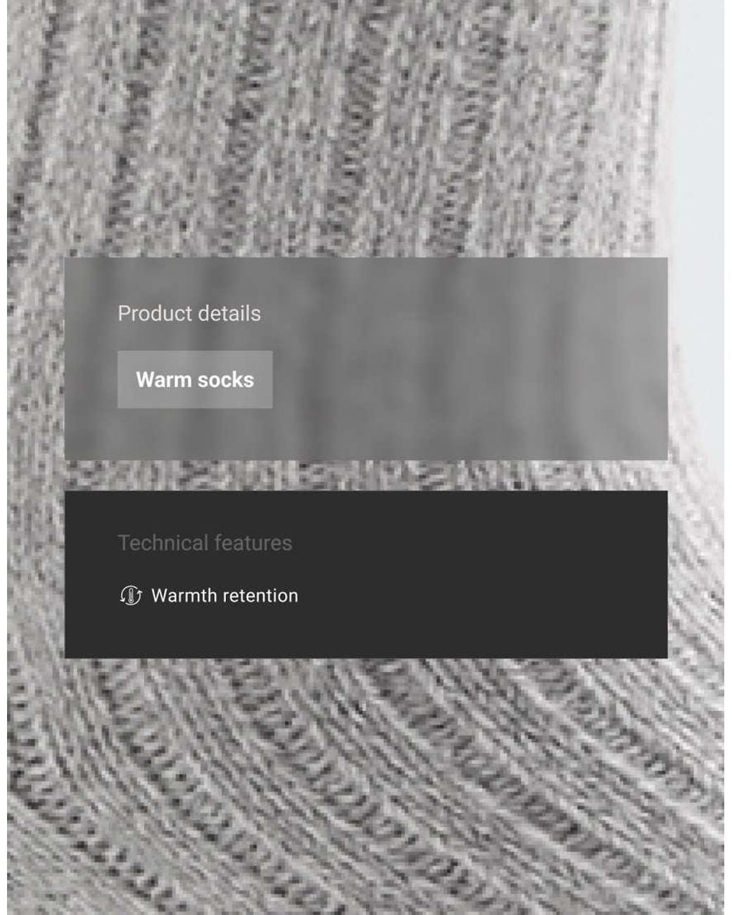Oysho White 2 Pairs Of Warm Super-Soft Rib Socks