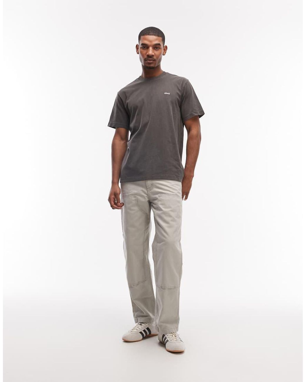 Obey Lowercase in het Gray voor heren