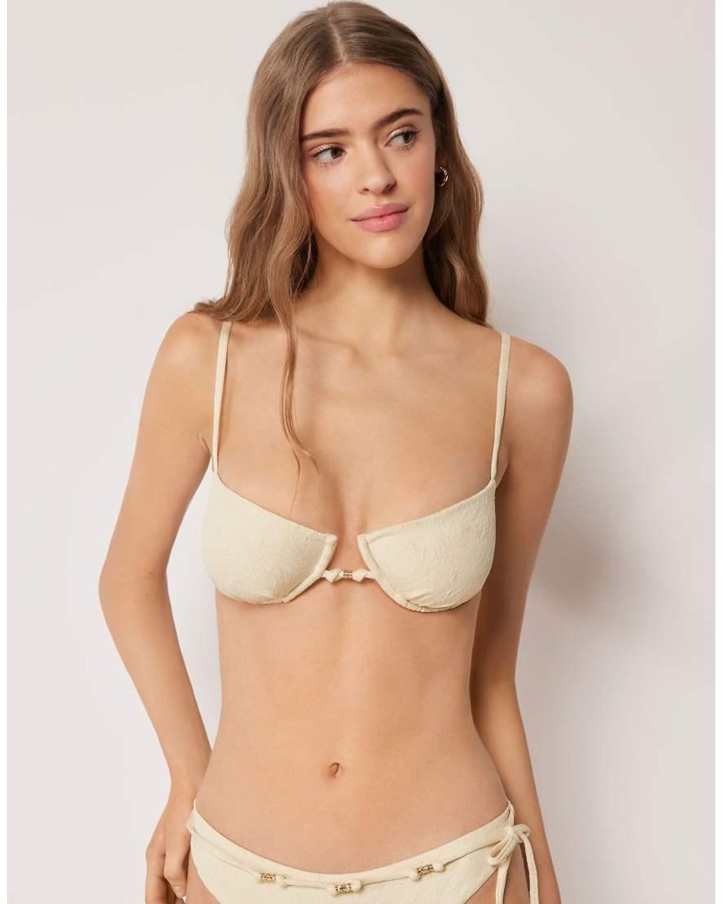 Calzedonia Natural Balconette Bikini Top Wild Jungle