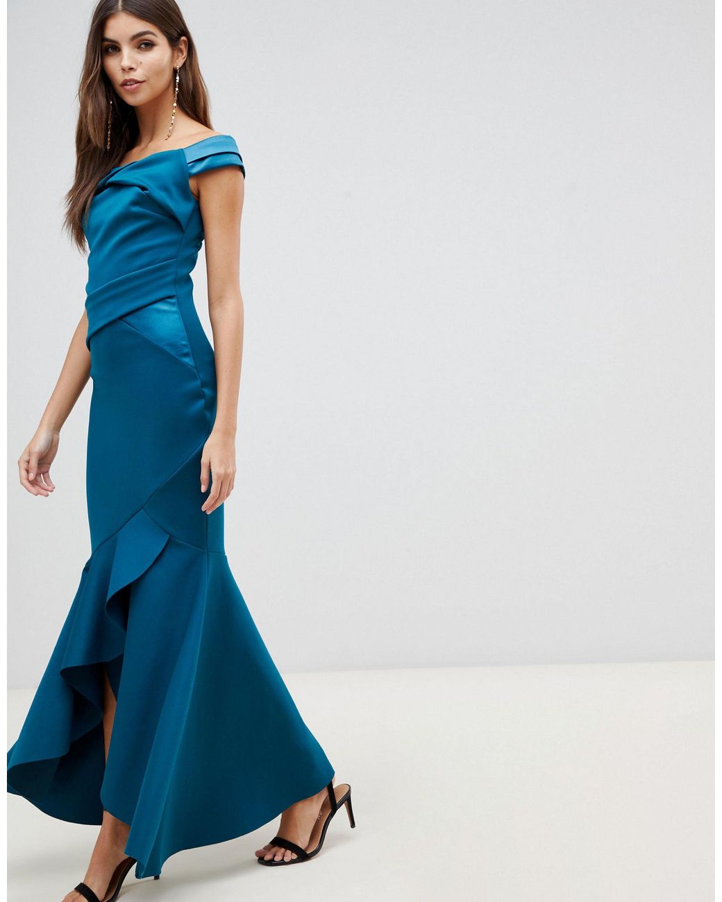 light blue maxi formal dress Lissandra - US 4 Size:107cm/42” (for pants size 38”) price_tier:50_100 The Birthday Party Princess 100% Polyester