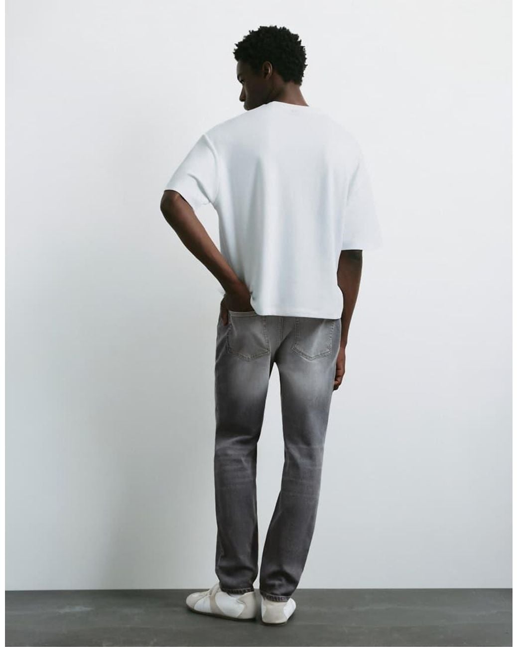 Pull&Bear Gray Slim Fit Jeans for men