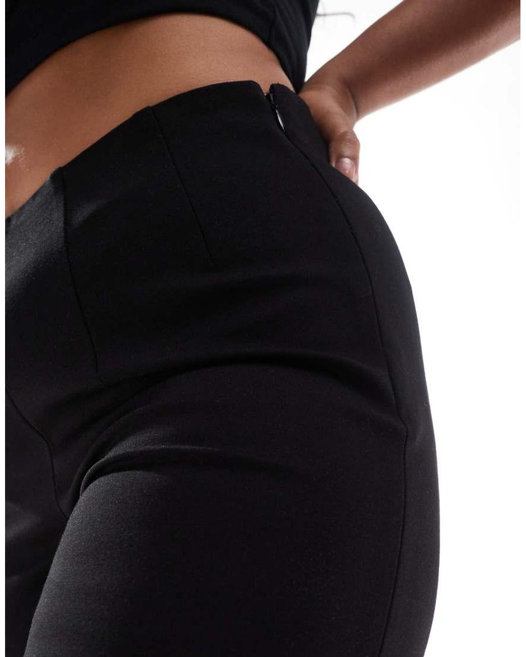 Vero Moda Slim Stretch Flared Trousers in Black Lyst UK