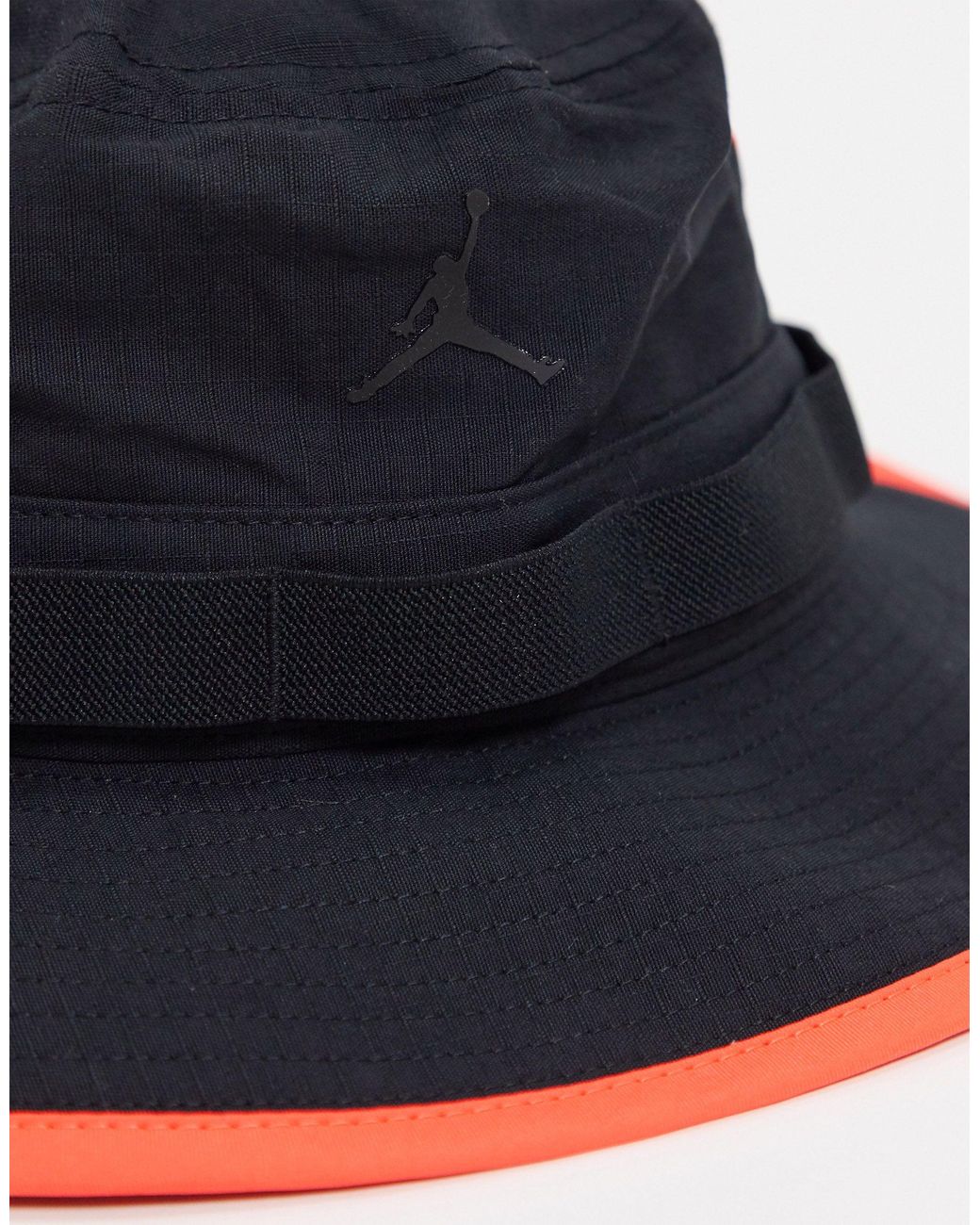 nike black bucket hat with string