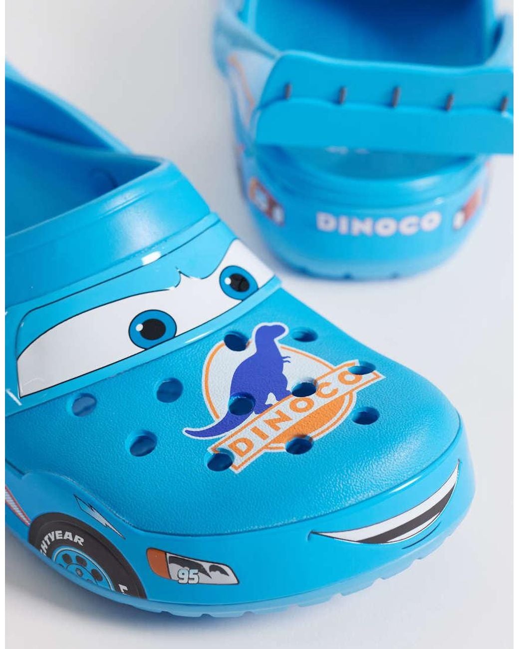 CROCSTM Blue Cars Dinoco Crocband Clogs