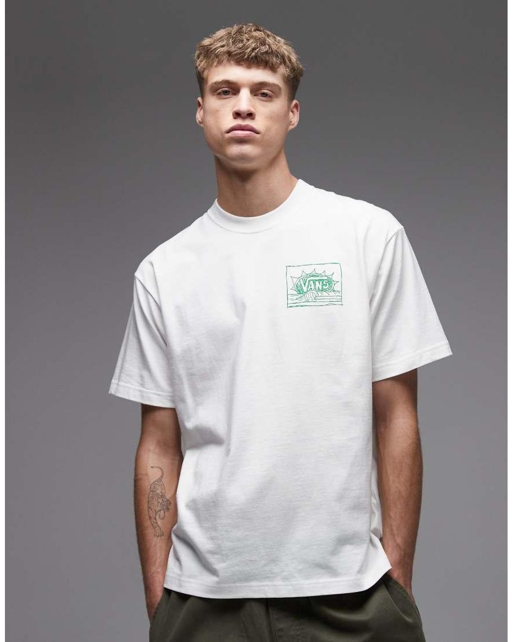 Vans Gray Bright Day Backprint T-shirt for men