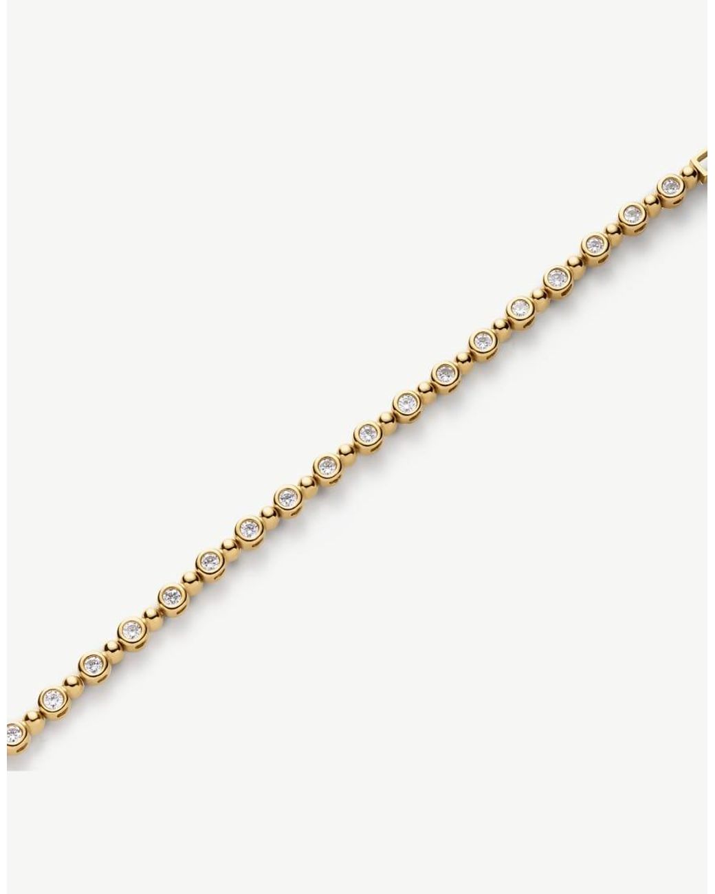D.Louise Metallic Waterproof Bridal Beaded Tennis Bracelet – Tarnish-Free