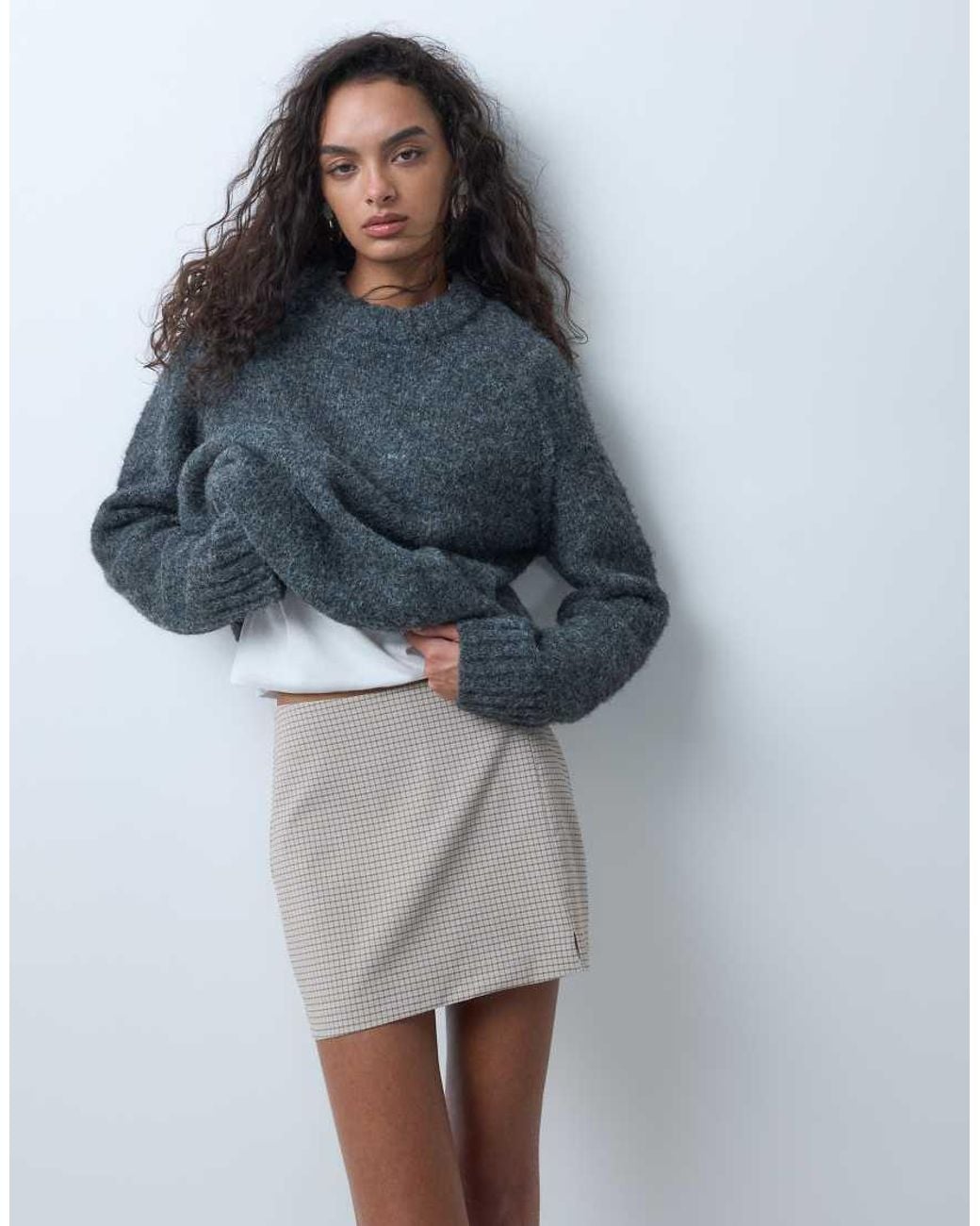 ASOS Blue Pelmet Mini Skort
