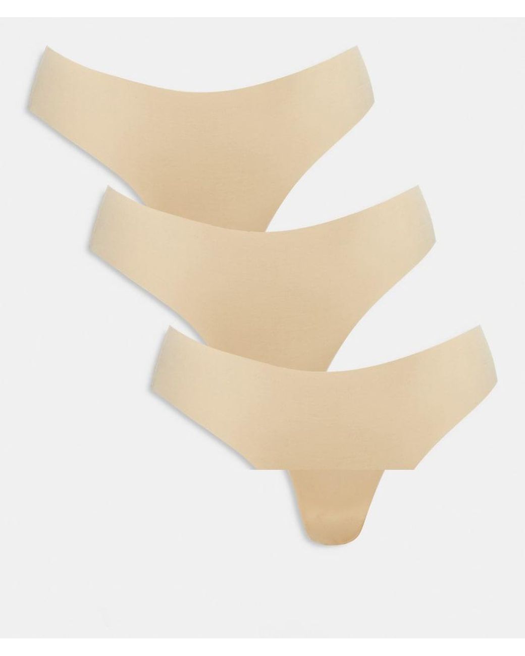 Pack De 3 Tangas Beis Sin Costuras De Puma-Beis Neutro Pieces de color White