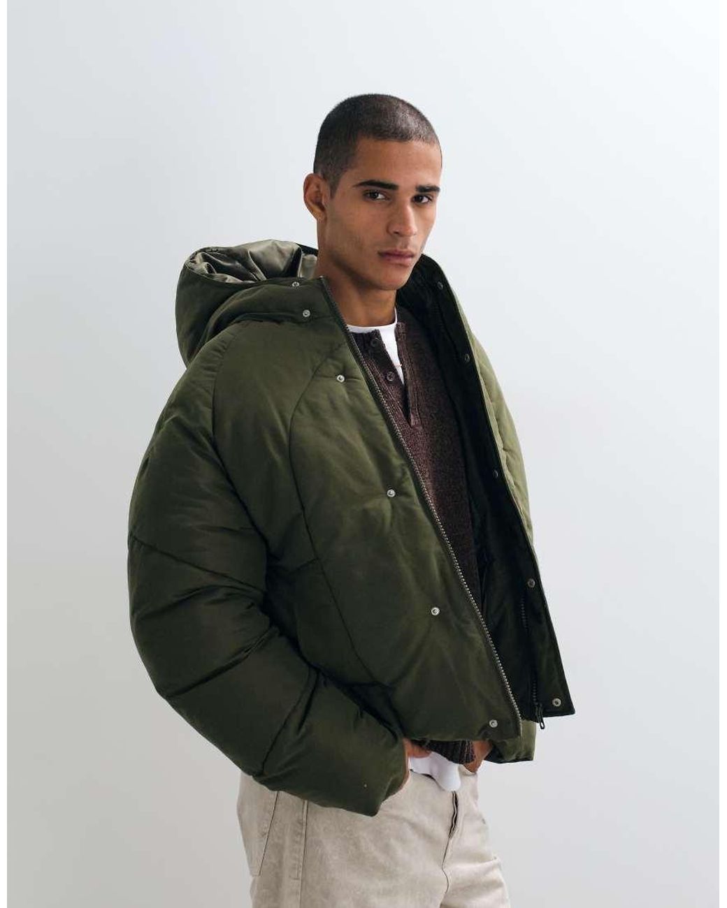 ASOS Multicolor Oversized Puffer Jacket for men