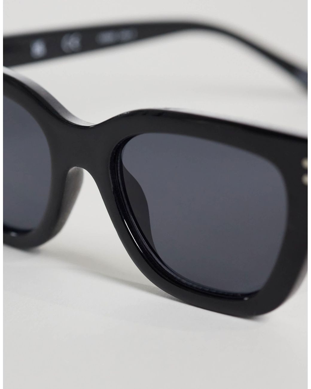 Vero Moda Black Rectangular Sunglasses