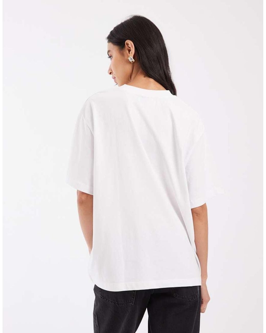 ASOS White Oversized T-shirt With Shadow Magic Vampire Graphic