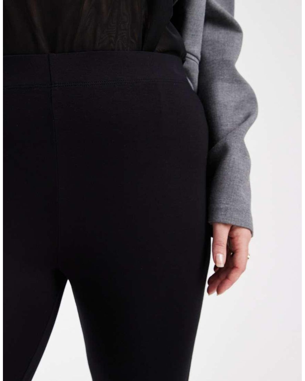 ASOS Black Asos Design Curve Jersey Capri legging