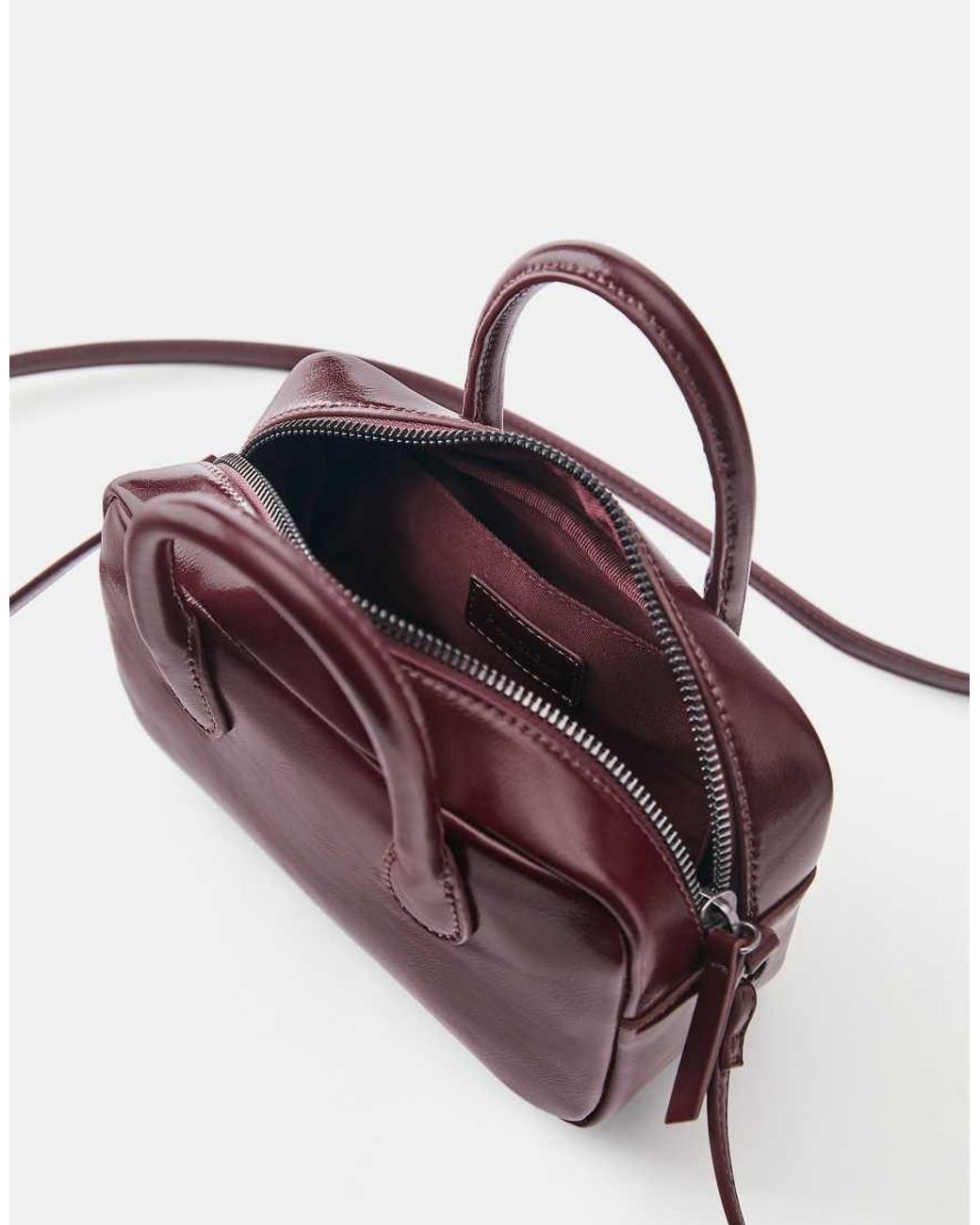 Mini Borsa A Tracolla Bordeaux di Pull&Bear in Purple