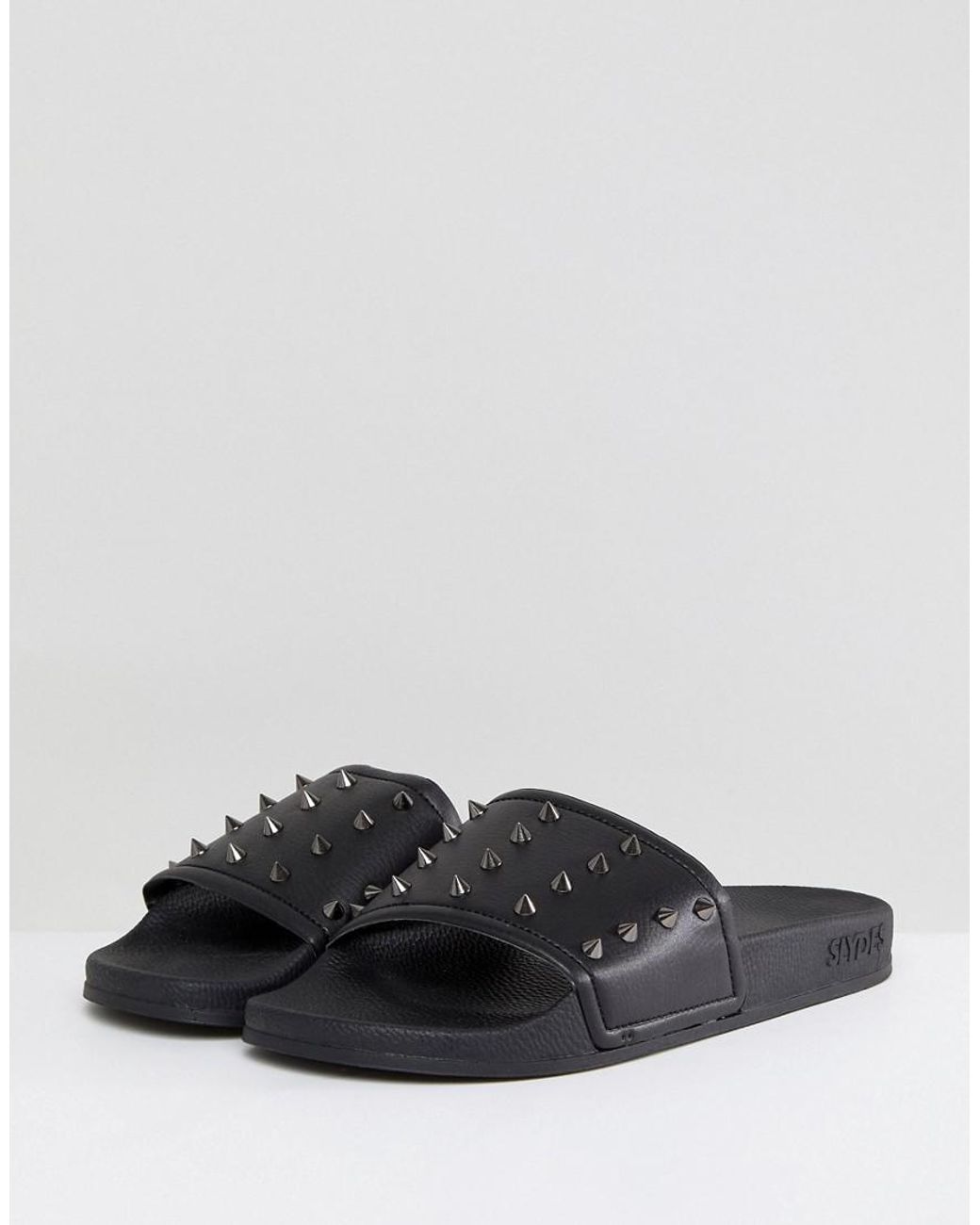Slydes Nova Spike Sliders in Black for Men | Lyst UK