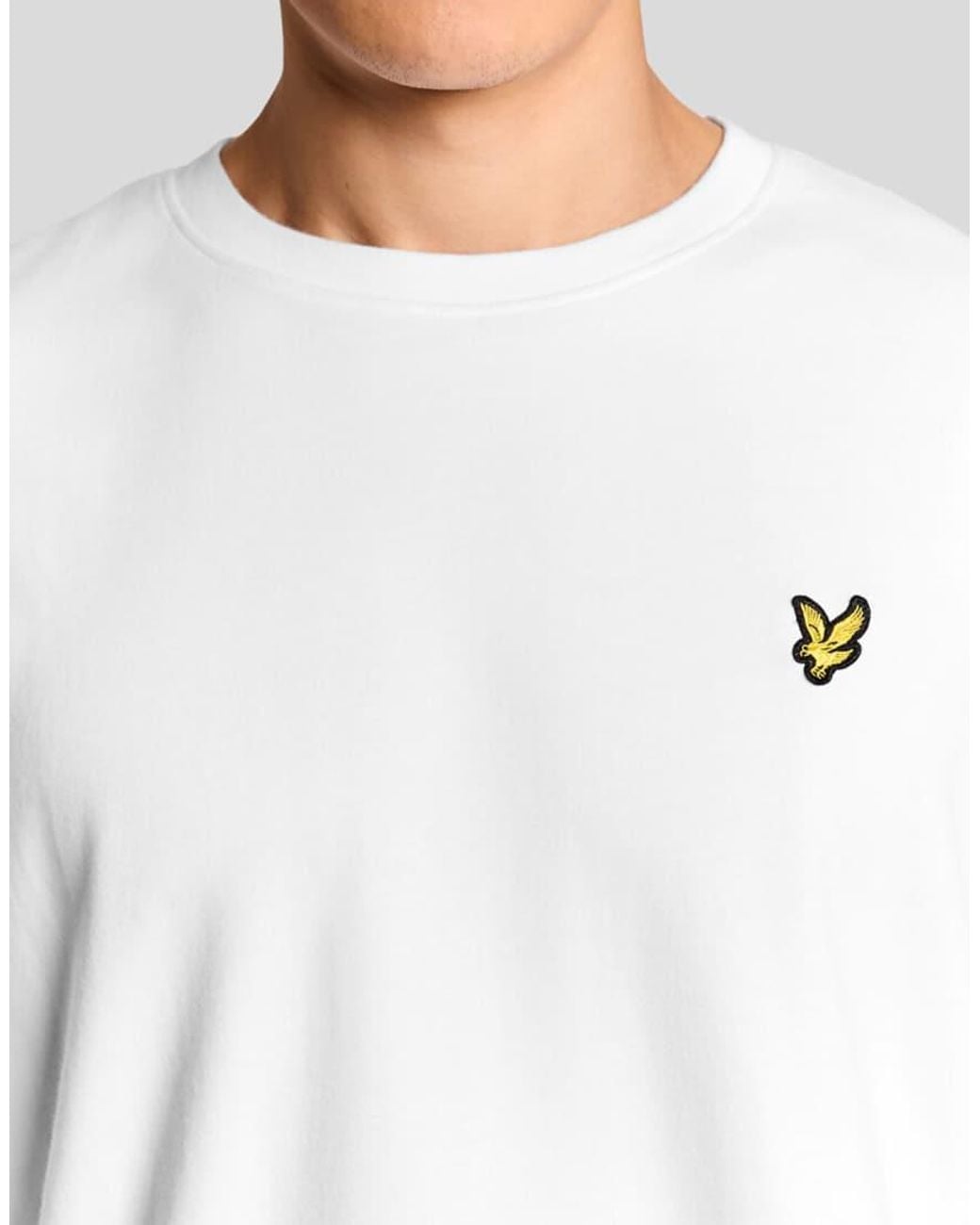Lyle & Scott White Ss T-Shirts Ultra Soft T-Shirt for men