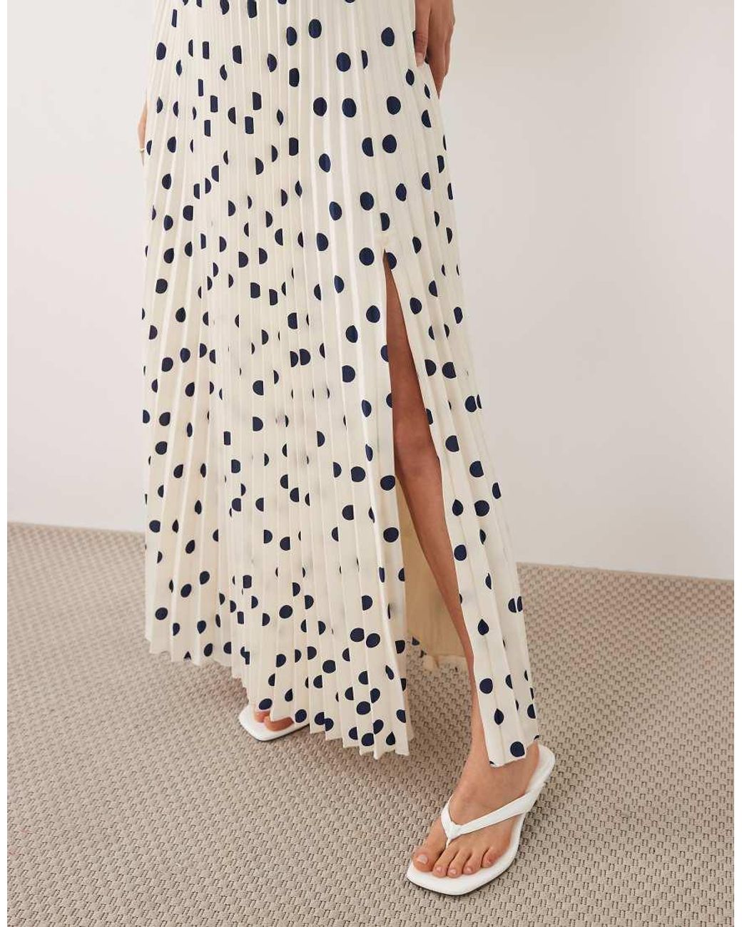 Abercrombie & Fitch White Giselle Maxi Skirt