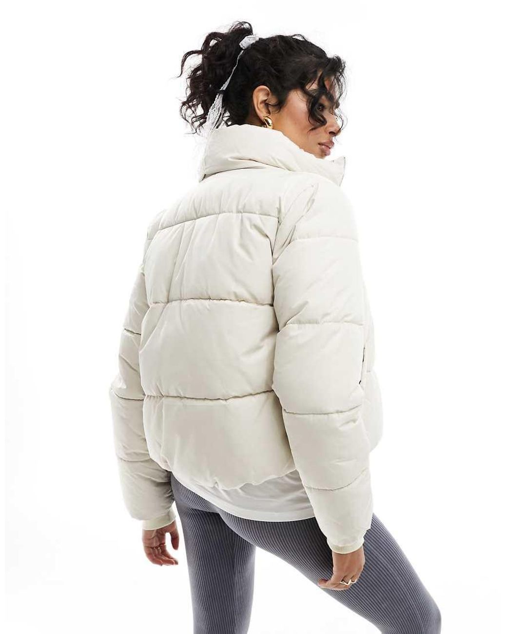 Jdy White Padded Jacket