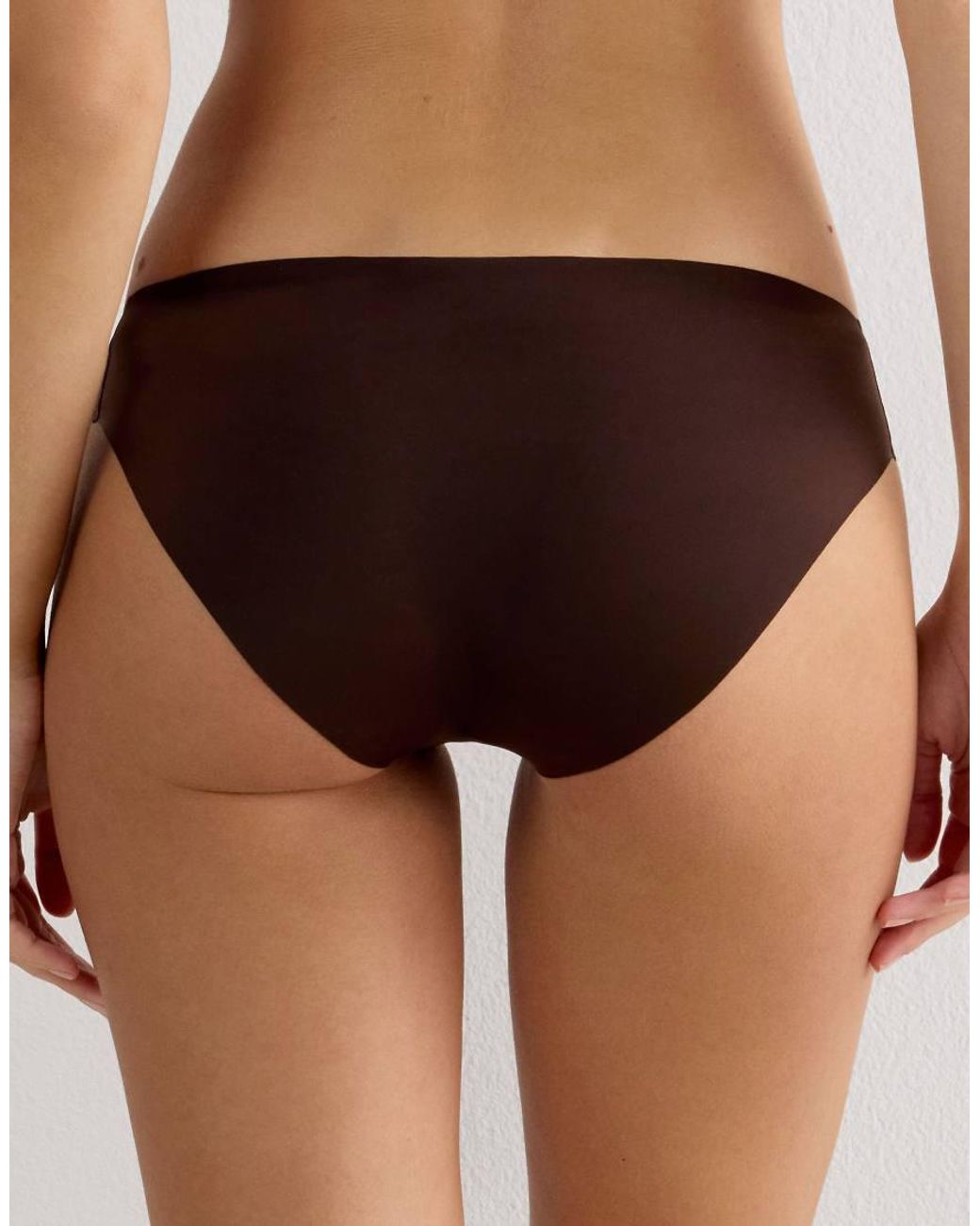 Intimissimi Black Seamless Microfibre Snug-Fit Panties