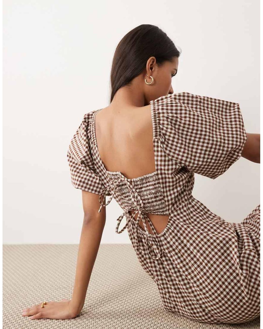 Wednesday's Girl Natural Wednesdays Girl Scoop Neck Midaxi Dress