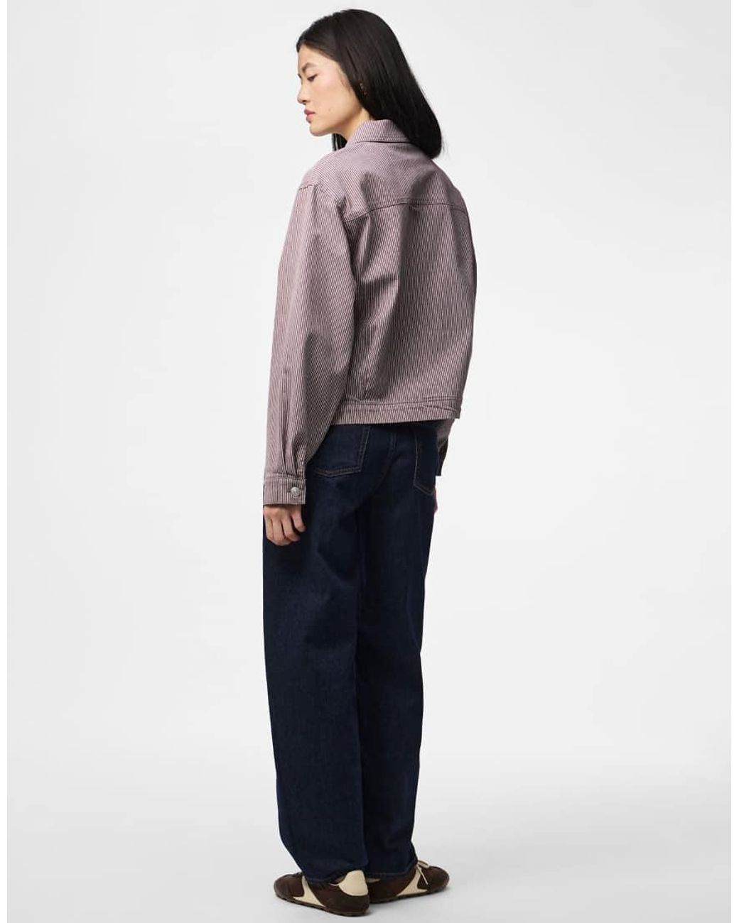 Pieces Gray Denim Jacket