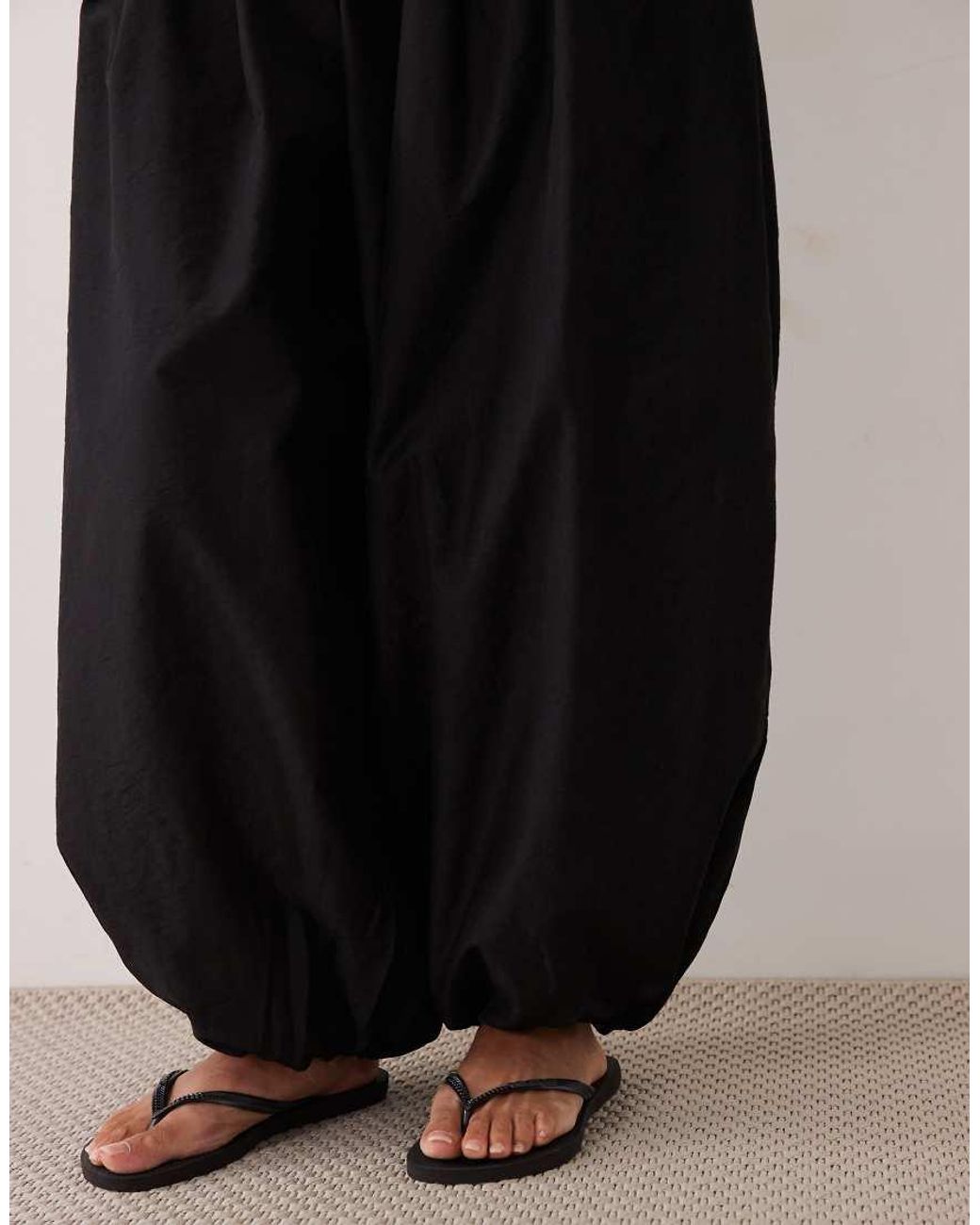 ASOS Black Oversized Balloon Trousers Co-ord