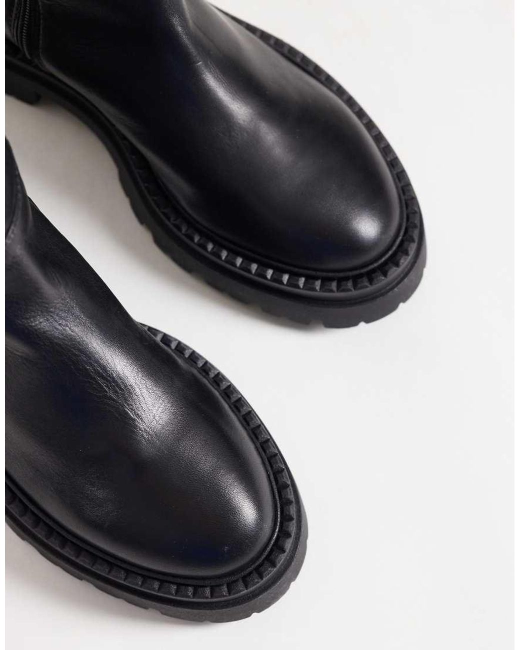 Steve Madden Black Kaja Chunky Knee Boots
