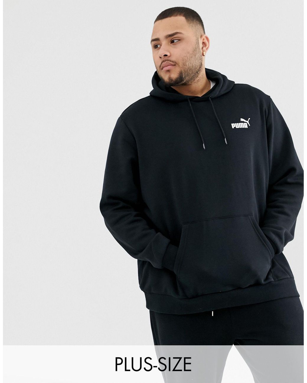 puma small logo hoodie
