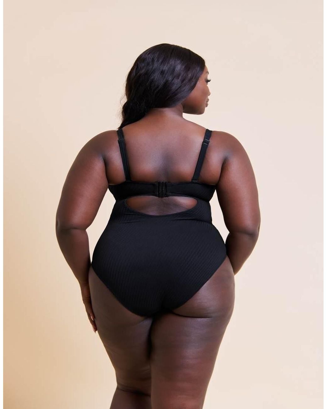 Curvy Kate Black Jet Set Multiway Plunge Swimsuit Fuller Bust