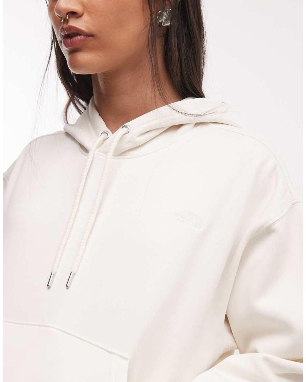 The North Face Natural Tnf Essential Simple Dome Boxy Oversized Hoodie