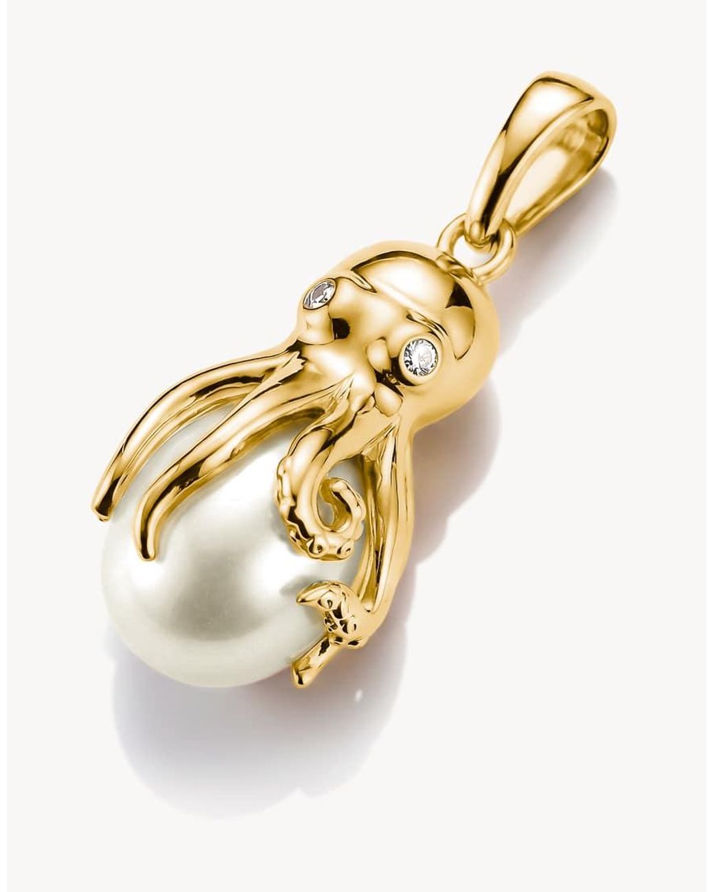 Thomas Sabo Metallic Pendant Octopus With Pearl