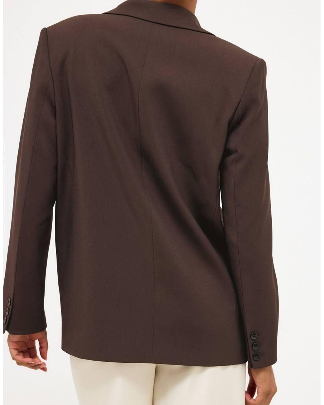 NA-KD Purple Oversized Double Breasted Blazer
