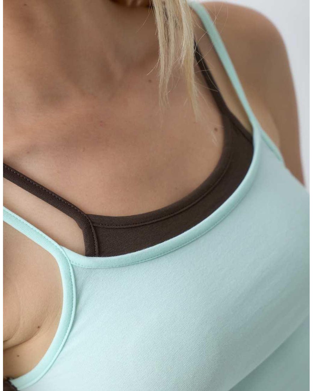 JJXX Blue Double Layer Cami Top